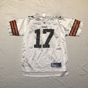 Reebok Braylon Edwards Cleveland Browns NFL Football Jersey White Youth Large